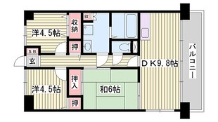 アルモニー東今宿の物件間取画像